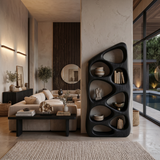 Modern Statement Sculptural Bookshelf For Living Room Style