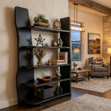 Handcrafted Wooden Bookshelf For Living Room Interior