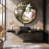 Mid Century Solid Wood Vanity For Sleek Bathroom