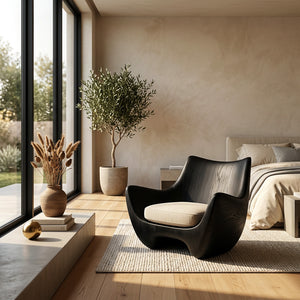 Organic Natural Wood Chair For Living Room