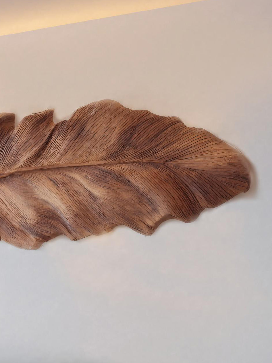 Handcrafted Feather Wall Sculpture For Living Room Decor