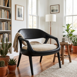 Mid Century Wooden Chair For Living Room Area