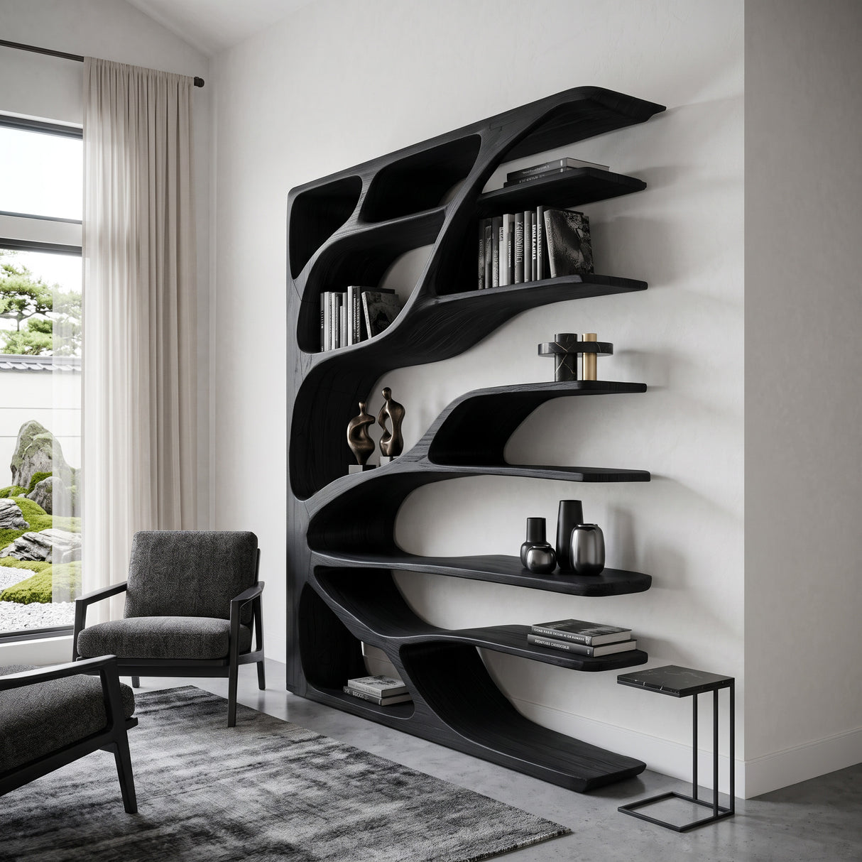 Modern Statement Bookshelf For Home Interiors Decor