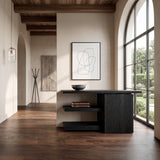Modern Asymmetrical Console Table For Entryway