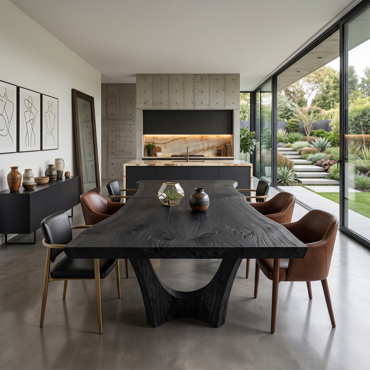 Contemporary Dining Table For Spacious Open-Plan Living Areas