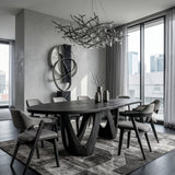 Artistic W-shape Leg Dining Table For Contemporary Dining Room