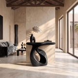 Handcrafted Solid Wood Console Table Organic Design For Entryway Decor