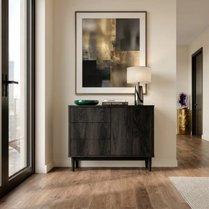 Minimalist  Console Table With Multiple Compartments For Living Room