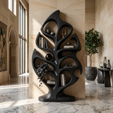 Organic Storage Bookshelf For Comfortable Reading Space