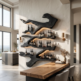 Farmhouse Wine Holder For Furniture Wine Rack Display