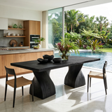 Modern Statement Feast Table For Tropical Dining Space