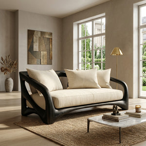 Modern Handcrafted Wood Sofa For Living Room