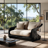 Contemporary Natural Wood Sofa For Modern Minimalist Home