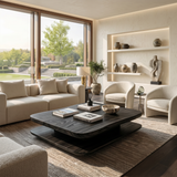 Minimalist Coffee Table Two Layers For Living Decor