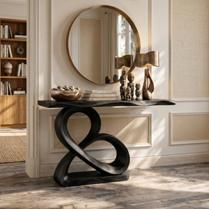 Luxury Loop Base Console Table Designer Hallway
