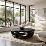 Modern Wave Base Coffee Table For Living Room Decor