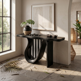 Modern Horseshoe Base Console Table Contemporary Hallway