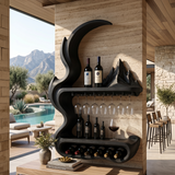 Contemporary Artistic Wine Rack For Open Interior