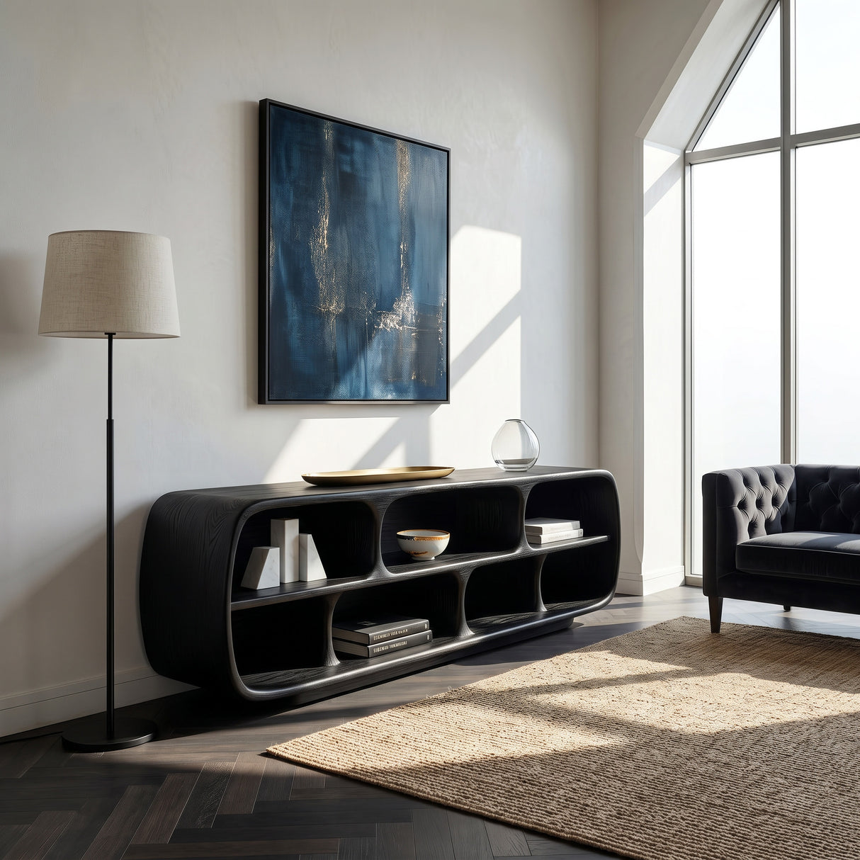 Minimalist Wooden Display Bookshelf For Living Room Decor