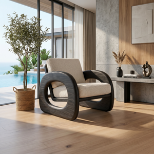 Resort Style Sculptural Armchair Wellness Reception Area