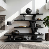 Modern Wooden Open Bookshelf For Modern Interiors
