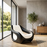 Sculptural Natural Wood Chair For Artistic Living Space