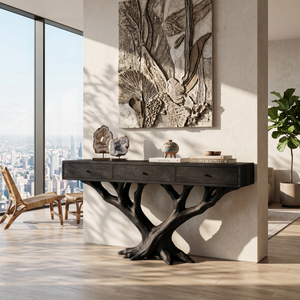 Luxury Branch Base Console Table Designer Residence