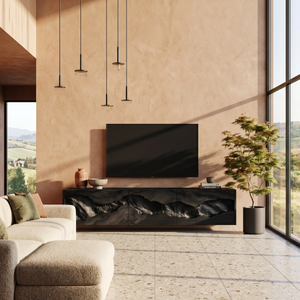Handcrafted TV Console For Cozy Living Space