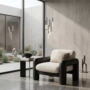 Modern Chunky Frame Armchair For Cozy Living Room