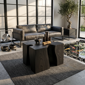 Modern Block Coffee Table For Zen Lounge