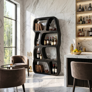 Scandinavian Artistic Bookshelf Display Organizer For Bedroom Space