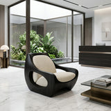 Sculptural Natural Wood Chair For Modern Home Decor