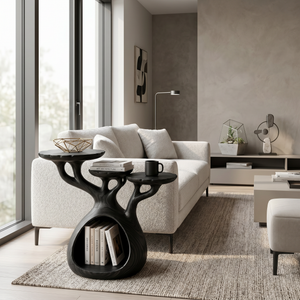 Japandi Multi Level Side Table Lakeside Living Room