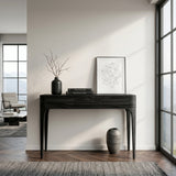 Minimalist Console Table With Three Compartments For Entryway