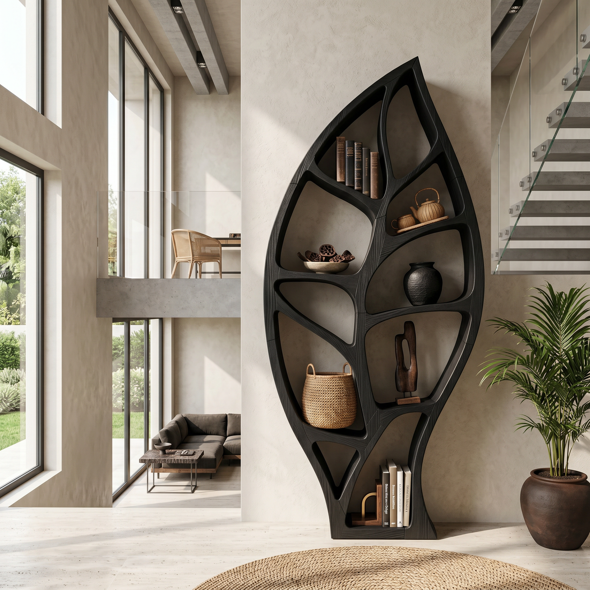 Minimalist Open Bookcase For Modern Home Office