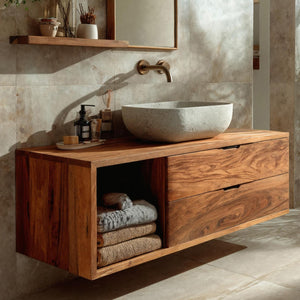 Contemporary Wooden Bathroom Vanity For Bathroom