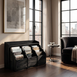 Modern Classic Wooden Magazine Rack For Home Decor