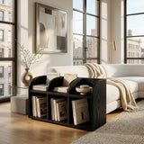Modern Wooden Open Display Magazine Rack For Living Room