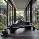 Sculptural Bench With Organic Design For Living Room