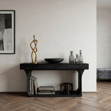 Modern Console Table With Rounded Base Frame For Home
