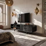 Luxury Walnut TV Cabinet For Elegant Master Suite