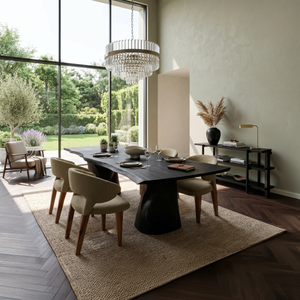 Mid Century Freeform Dining Table For Kitchen Dining Space