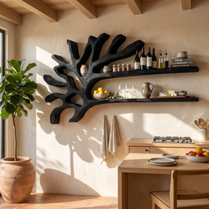 Industrial Wall Wine Rack For Entryway Beverage Arrangement Unit