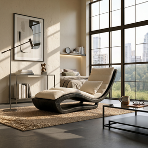 Organic Modern Wooden Daybed Minimalist Luxury Interior Design