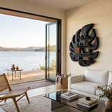 Modern Wooden Leaf Floating Bookshelf For Living Room