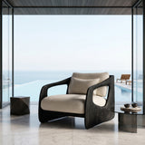 Contemporary Wooden Armchair For Cozy Living Room