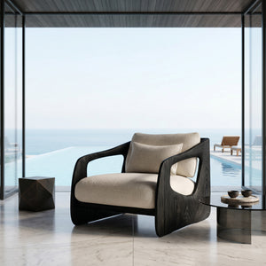 Contemporary Wooden Armchair For Cozy Living Room