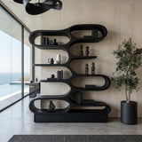 Organic Sculptural Bookcase For Designer Living Room