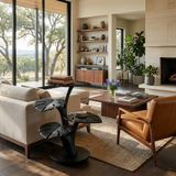 Organic Wooden Side Table With Multi-branched Tabletop For Home