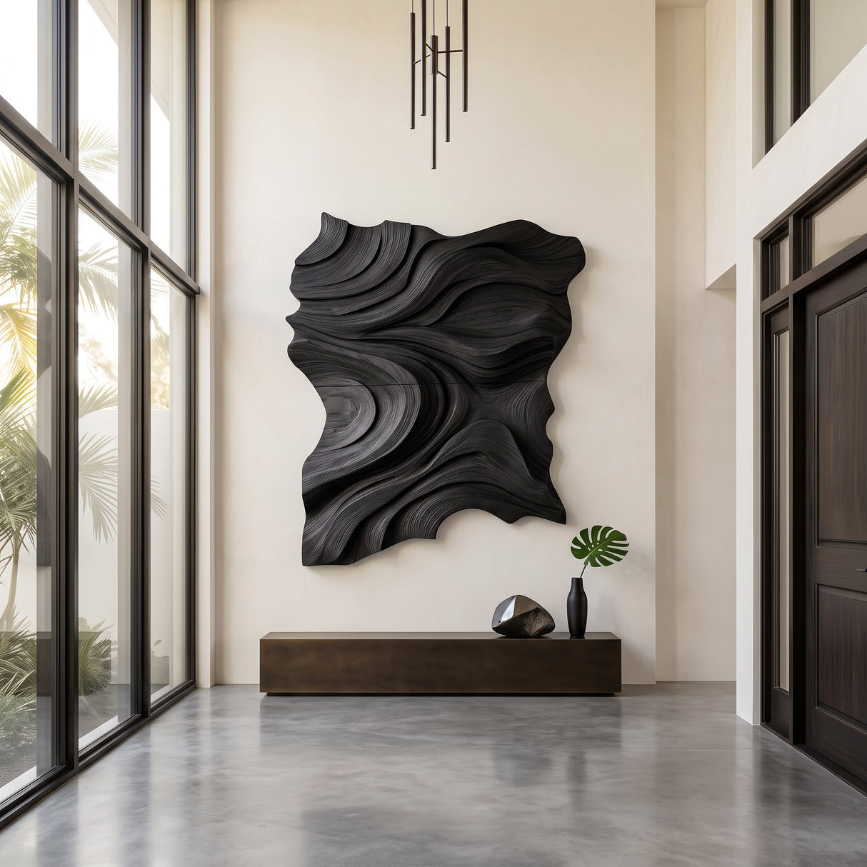 Modern Abstract Wall Sculpture For Living Room Decor